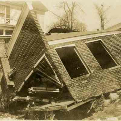 Boucher's Diner ravaged by the flood of 1936