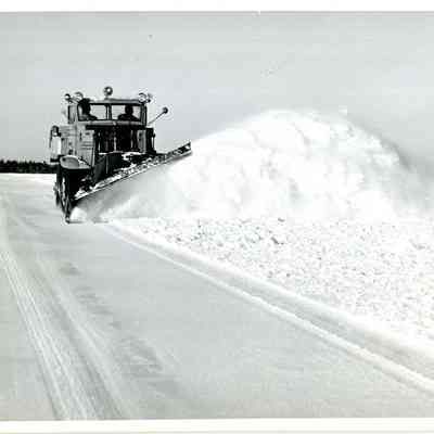Snow Plow on Naval Air Station Runway