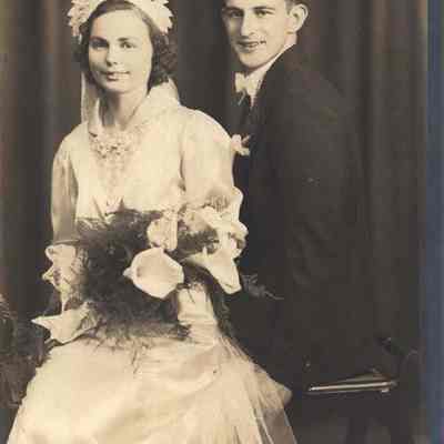 Wedding picture of an unknown couiple.