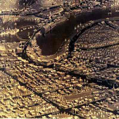 Aerial View of a Print of Brunswick