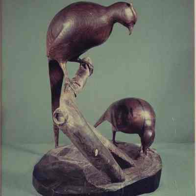 Sculpture of Ring Necked Pheasants