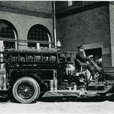 A photo of the "1919 Combination 1" fire truck. c. 1920.