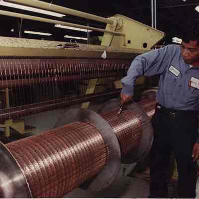 A photo view of Hor Chhoeun working. 11/20/1989.