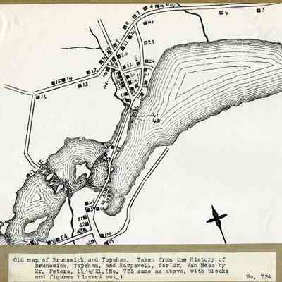 Brunswick and Topsham: undated map section