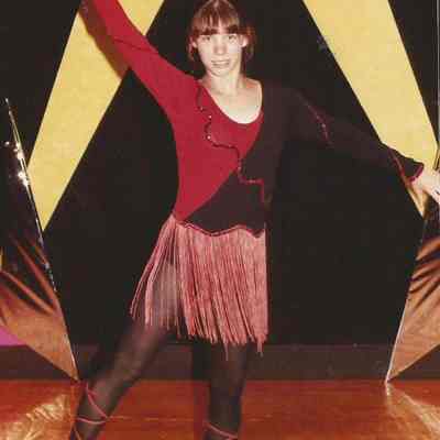 A color photograph of contestant #2 Vanessa Pierce at rehearsal.