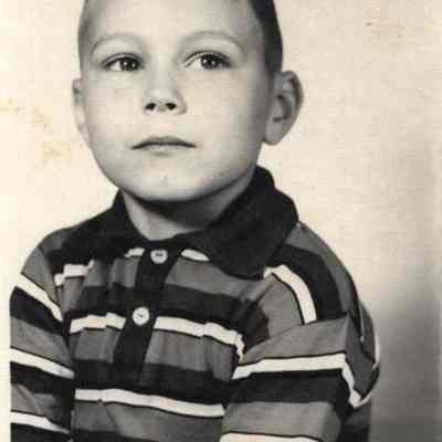 Seated young boy
