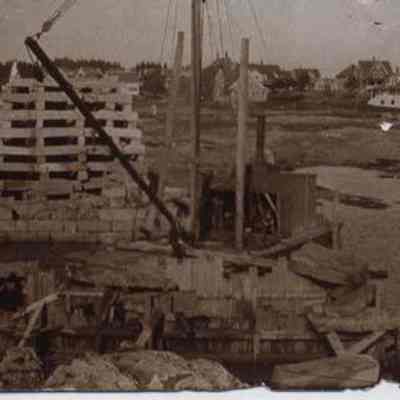 Cribstone Bridge Under Construction