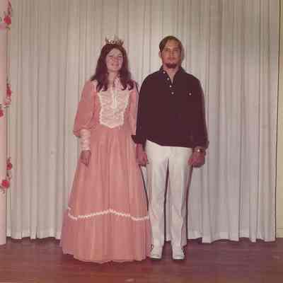 1974-75 Brunswick Teen Queen Debbie Jellison and her escort