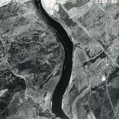 A B/W aerial photograph of Brunswick. 5/4/1953.
