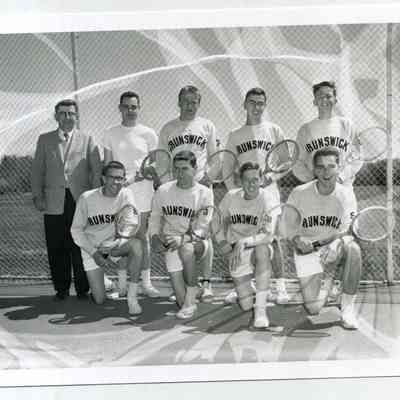 Coach John Smith with BHS Tennis Team