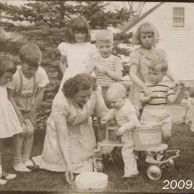 A photo of a child's birthday party.
