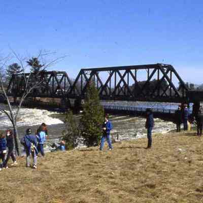 Black Bridge during 1987 flood.