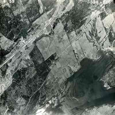 An aerial view of Middle Bay. 5/4/1953.