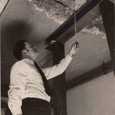 A photo view of Fire Chief Kenneth Orr. 3/1/1976.