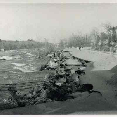 1987 Androscoggin River Flood, Mill Street Erosion