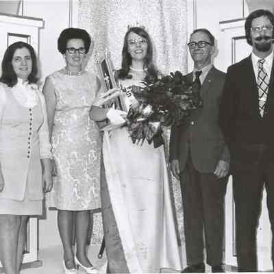 1972-73 Brunswick Teen Queen Agnes Racine with her family Mr. & Mrs. Gerard Racine, sister Mary Anne and brother Gerald.