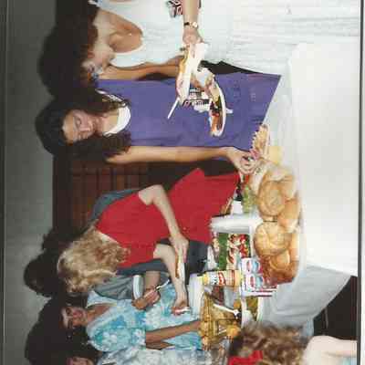 Mrs. Payeur and contestants Michelle Bergquist, Chressie Gagne and Leanne Roy