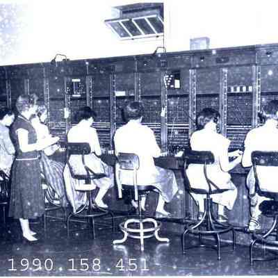 Telephone office.