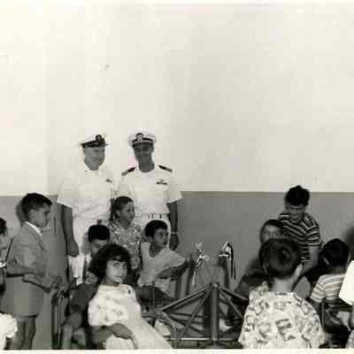 Officers Visit Children