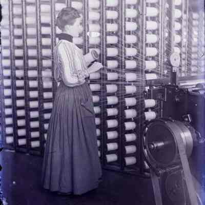 A woman working in a factory.