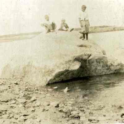 Boys on a Rock