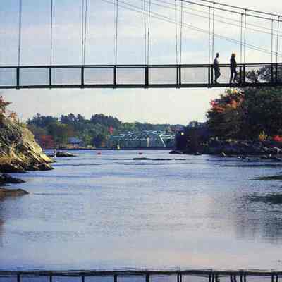 Swinging Bridge over the Androscoggin River