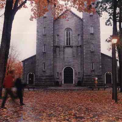 A photo view of King Chapel. 10/24/1990.