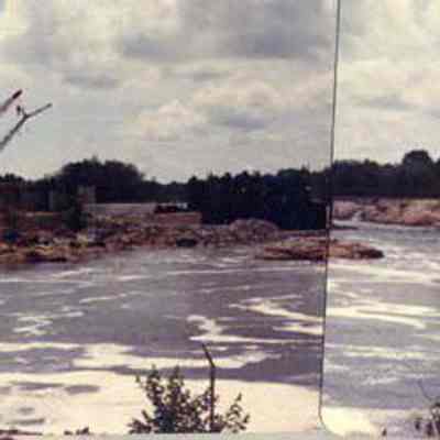 Dam Construction Site and the Cabot Mill