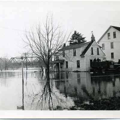 Brunswick, flood scene, Mill St. at Cumberland St.