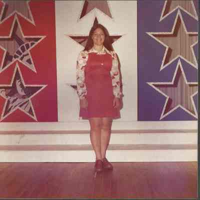 Nancie Boudreau in her talent costume.