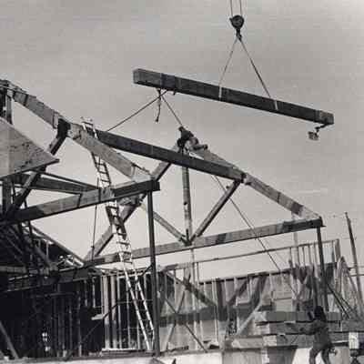 Construction of the new United Methodist Church