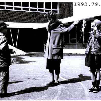 Coffin School playground scene.