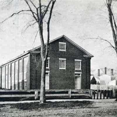 A photo of Commons Hall (Carpenter Shop) 1828.