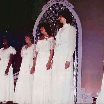A color photograph of the contestants