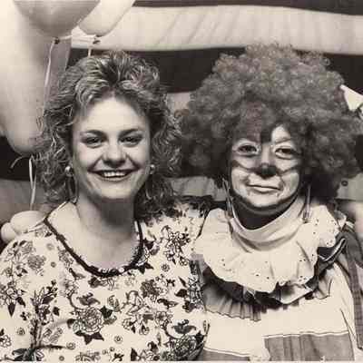 A photo view of C. Ambrose and S. Pinkham. 3/8/1991.