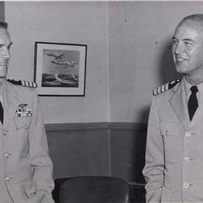 A photo view of Capt. Park and Capt. Tallman. 7/20/1961