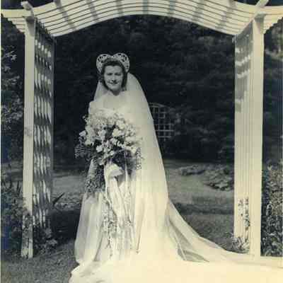 Jane Senter at her wedding