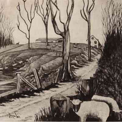 A photo view of a painting by Dan Bollman. 10/6/1980