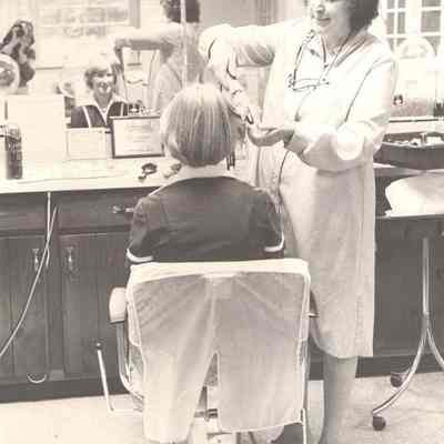 Simone Funk Cutting Hair
