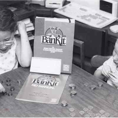 A photo view of two little girls. 6/1/1992
