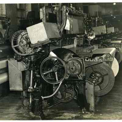 Looms in the Weave Room at Cabot Mill