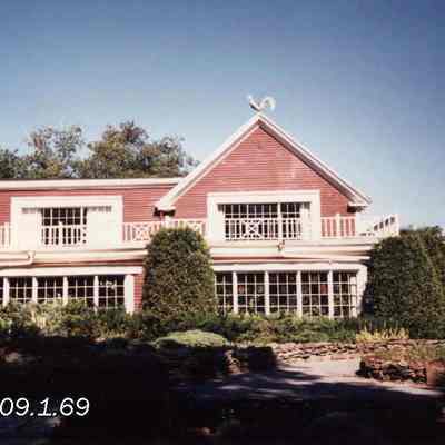 A photo of the Harriet Beecher Stowe House.