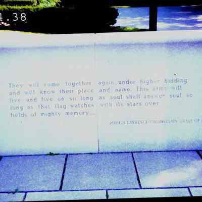 Chamberlain plaque on Bowdoin College Campus.