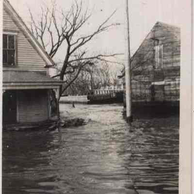 Water St during flood