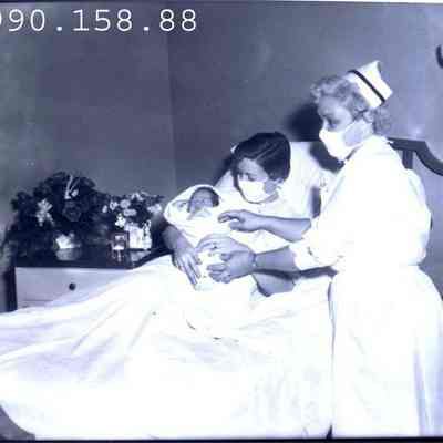 Maternity ward in Brunswick Hospital.