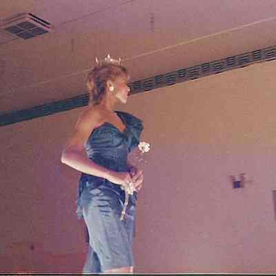 A color photograph of the Miss Maine Scholarship Pageant Arville Jones,