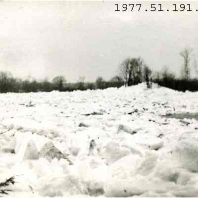 Androscoggin River jammed with ice. 1936.