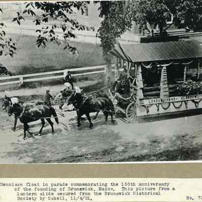 Dennison Float, 150th Anniversary of Brunswick