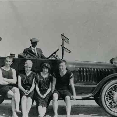 At the beach 1915