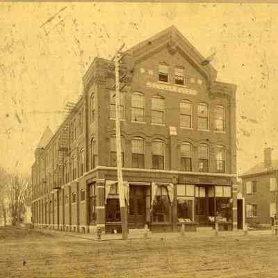 A photo of the Dunlap Block.